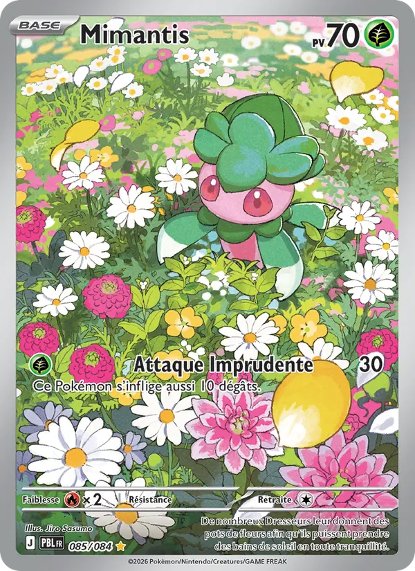 Carte Pokémon Mimantis de l'extension Nuit Noire