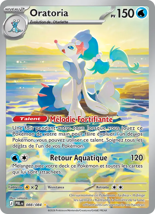 Carte Pokémon Oratoria de l'extension Nuit Noire