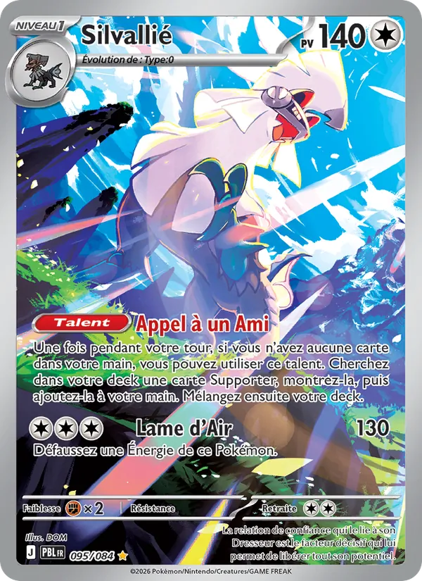 Carte Pokémon Silvallié de l'extension Nuit Noire
