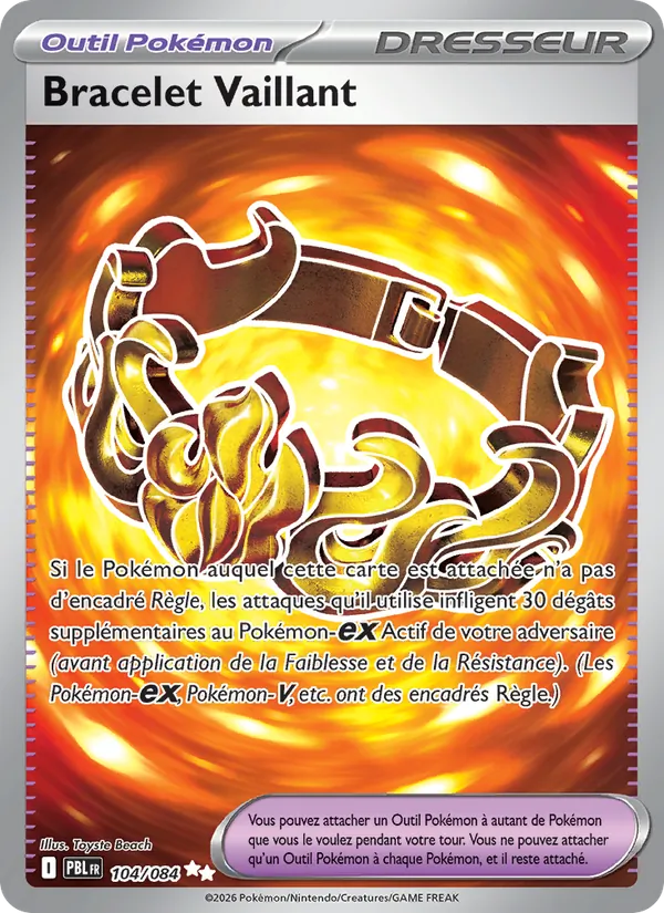 Carte Pokémon Bracelet Vaillant de l'extension Nuit Noire