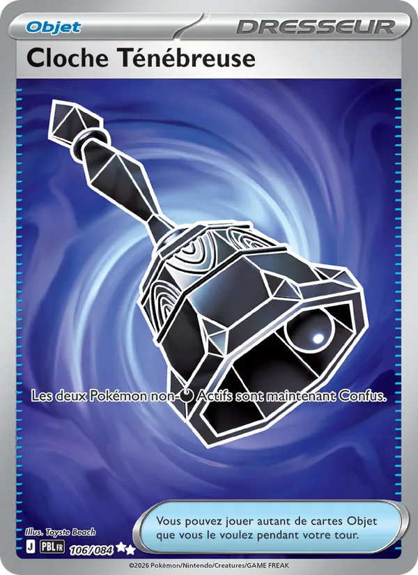 Carte Pokémon Cloche Ténébreuse de l'extension Nuit Noire