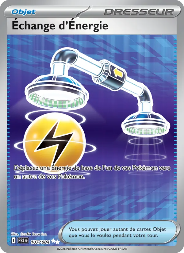 Carte Pokémon Échange d'Énergie de l'extension Nuit Noire