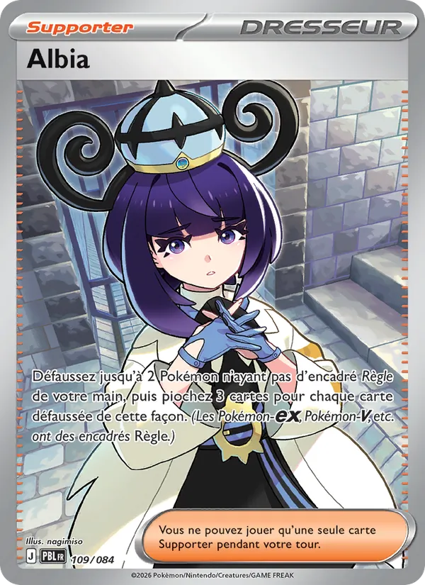 Carte Pokémon Albia de l'extension Nuit Noire