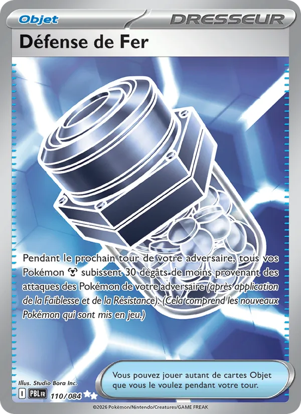 Carte Pokémon Défense de Fer de l'extension Nuit Noire