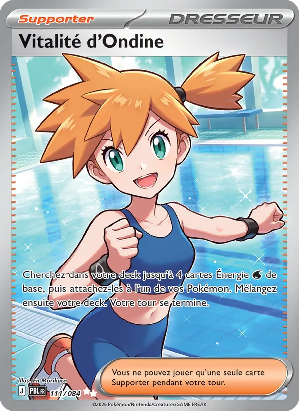 Carte Pokémon Vitalité d'Ondine de l'extension Nuit Noire