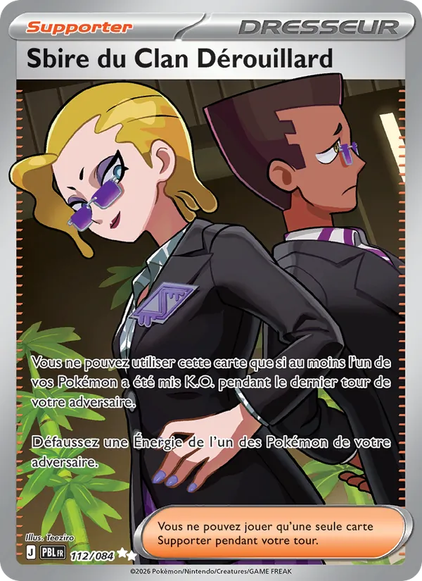 Carte Pokémon Sbire du Clan Dérouillard de l'extension Nuit Noire