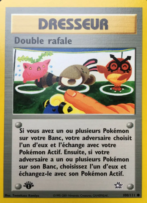 Carte Pokémon Double rafale de l'extension Neo Genesis