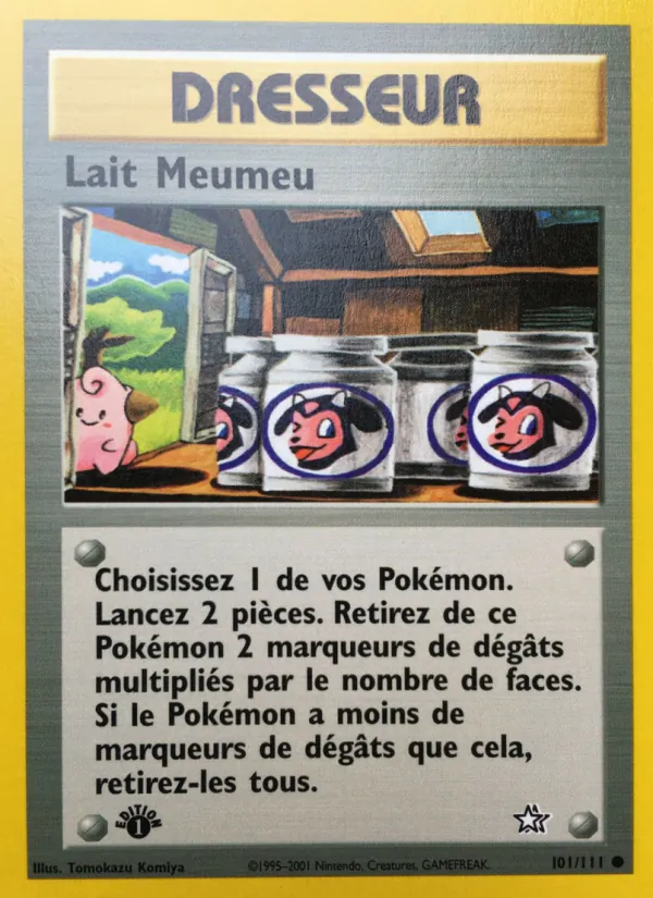 Carte Pokémon Lait Meumeu de l'extension Neo Genesis