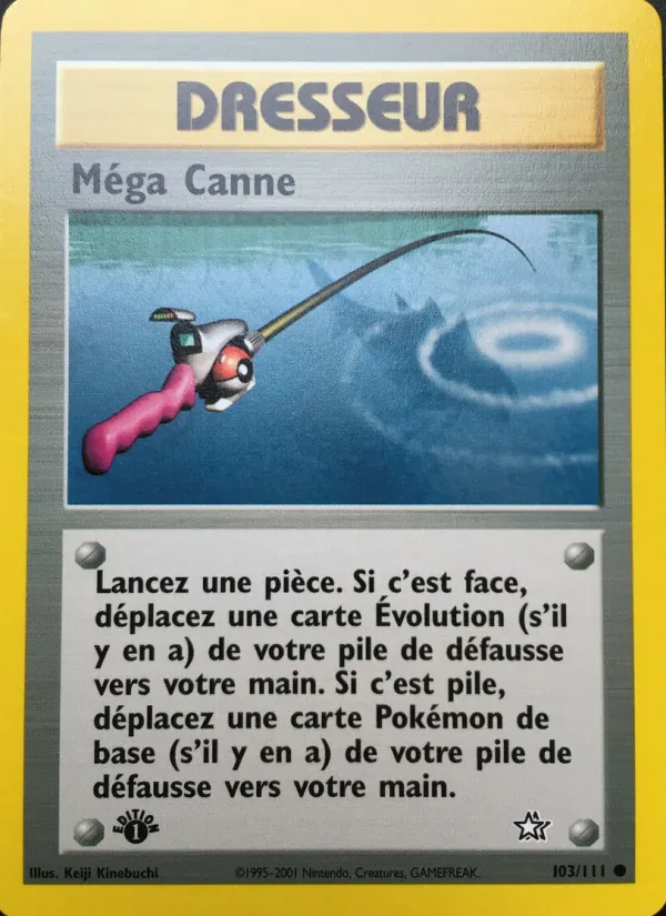 Carte Pokémon Méga Canne de l'extension Neo Genesis