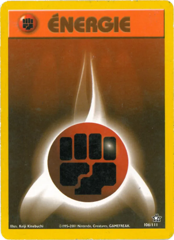 Carte Pokémon Énergie Combat de l'extension Neo Genesis