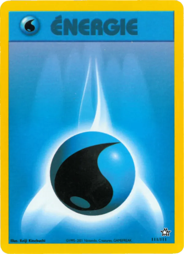 Carte Pokémon Énergie Eau de l'extension Neo Genesis