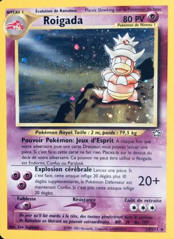 Carte Pokémon Roigada de l'extension Neo Genesis