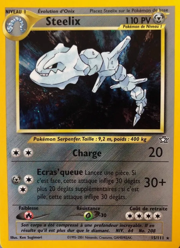 Carte Pokémon Steelix de l'extension Neo Genesis