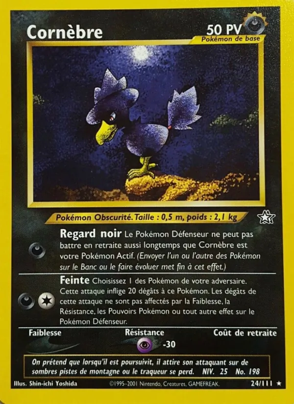 Carte Pokémon Cornèbre de l'extension Neo Genesis