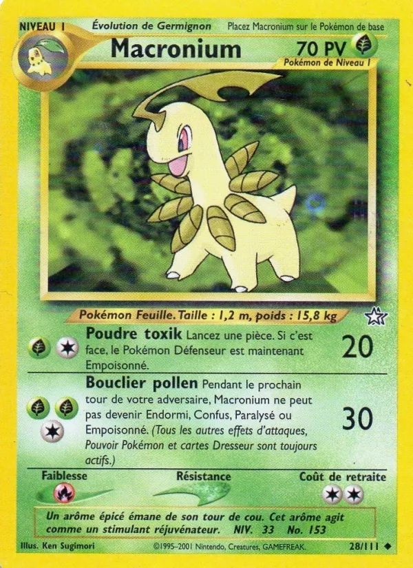 Carte Pokémon Macronium de l'extension Neo Genesis