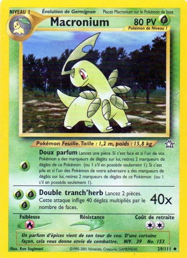 Carte Pokémon Macronium de l'extension Neo Genesis