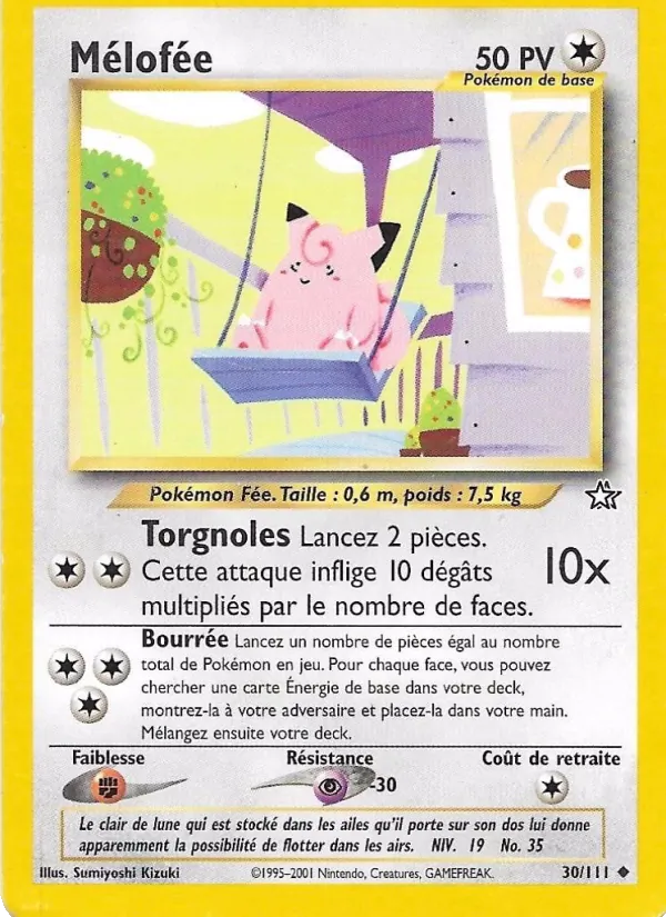 Carte Pokémon Mélofée de l'extension Neo Genesis