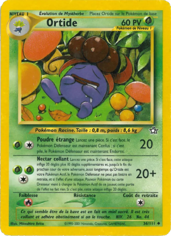 Carte Pokémon Ortide de l'extension Neo Genesis