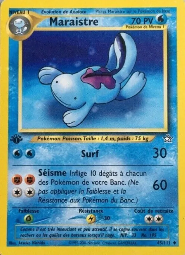 Carte Pokémon Maraistre de l'extension Neo Genesis