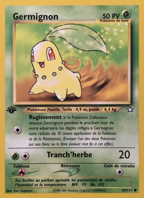 Carte Pokémon Germignon de l'extension Neo Genesis