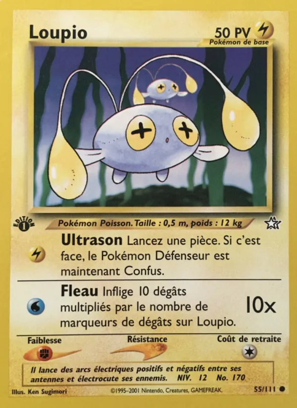Carte Pokémon Loupio de l'extension Neo Genesis