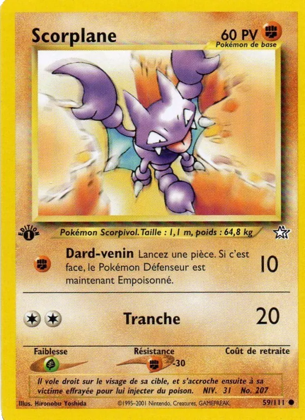 Carte Pokémon Scorplane de l'extension Neo Genesis
