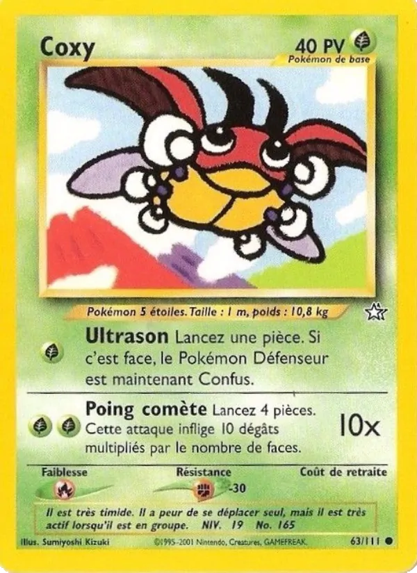 Carte Pokémon Coxy de l'extension Neo Genesis