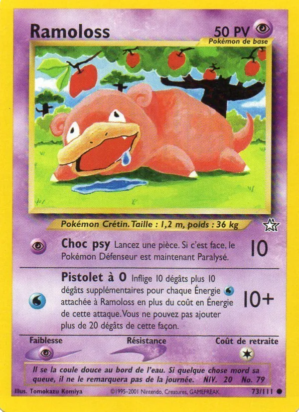 Carte Pokémon Ramoloss de l'extension Neo Genesis