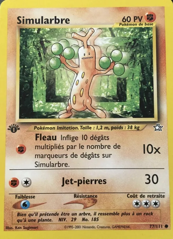 Carte Pokémon Simularbre de l'extension Neo Genesis