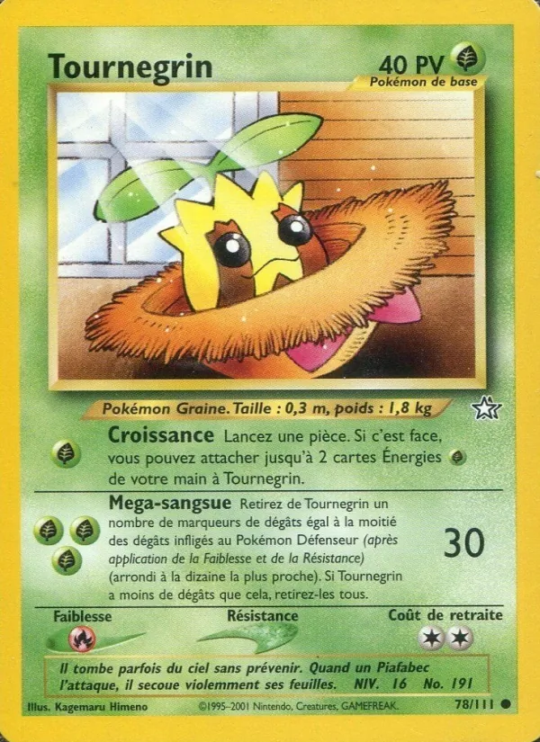 Carte Pokémon Tournegrin de l'extension Neo Genesis