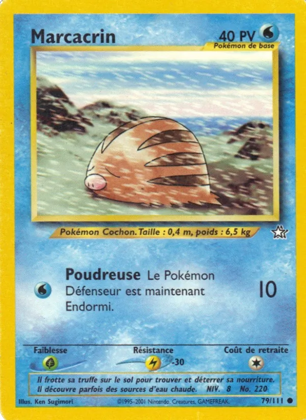 Carte Pokémon Marcacrin de l'extension Neo Genesis
