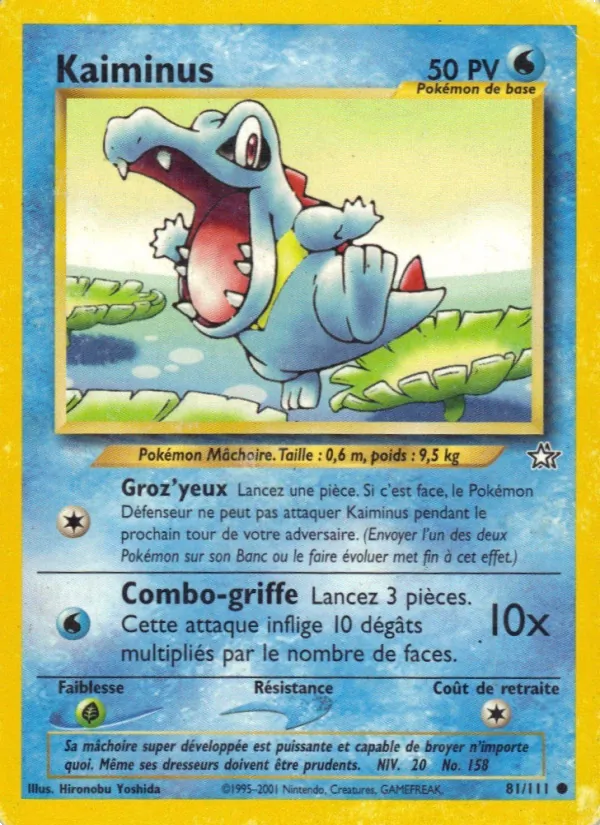 Carte Pokémon Kaiminus de l'extension Neo Genesis