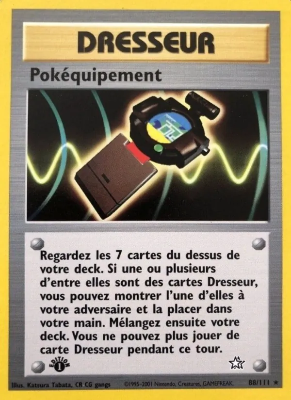 Carte Pokémon Pokéquipement de l'extension Neo Genesis
