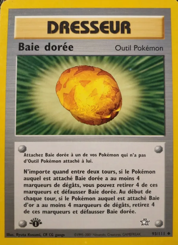 Carte Pokémon Baie dorée de l'extension Neo Genesis