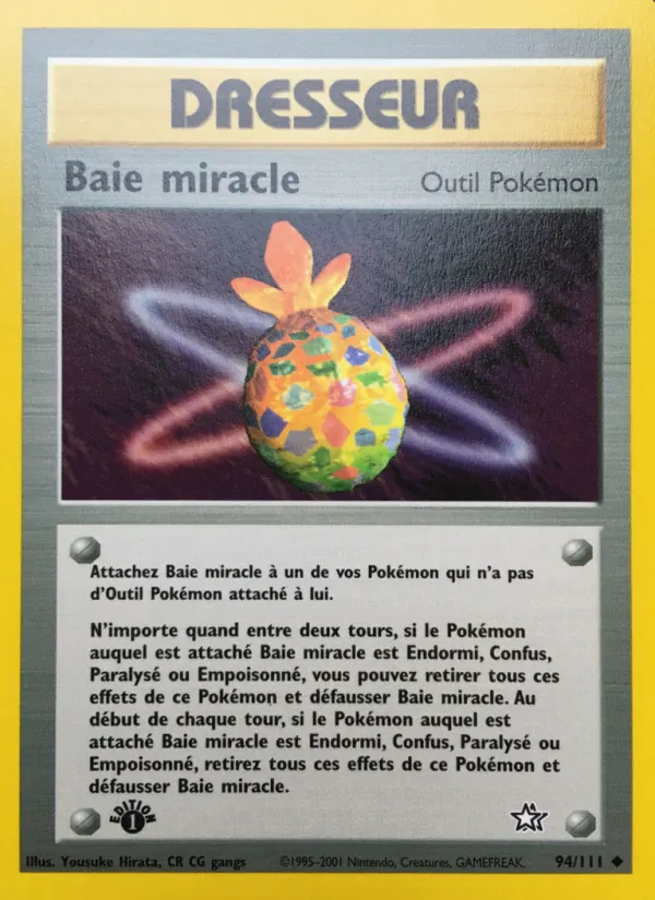 Carte Pokémon Baie miracle de l'extension Neo Genesis
