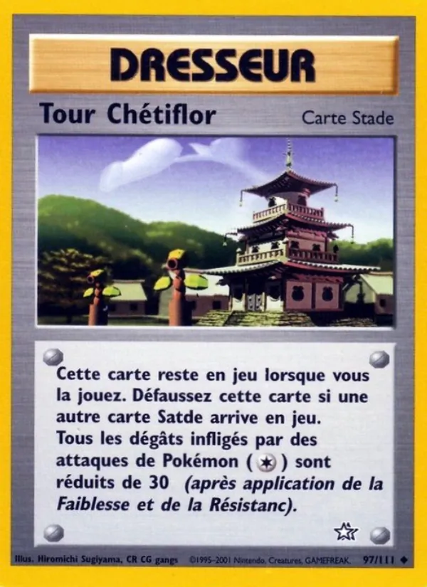 Carte Pokémon Tour Chétiflor de l'extension Neo Genesis