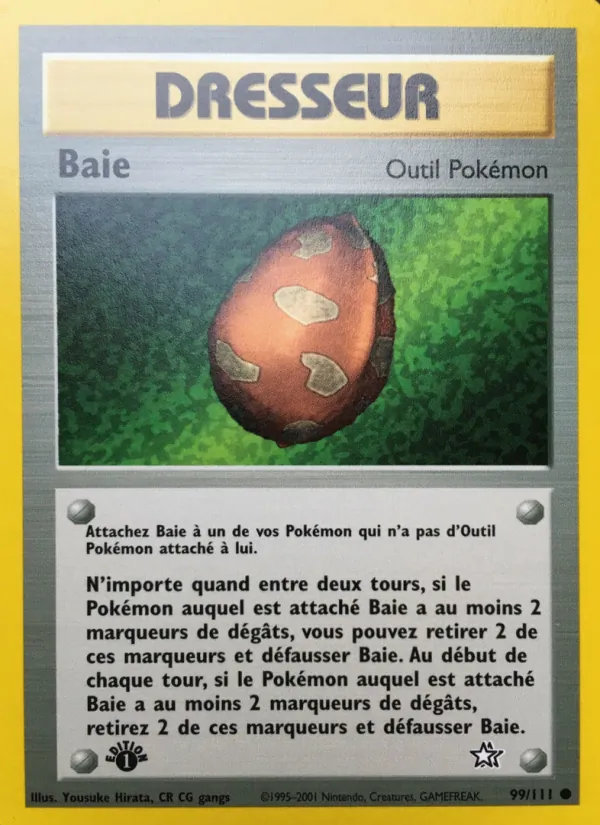 Carte Pokémon Baie de l'extension Neo Genesis