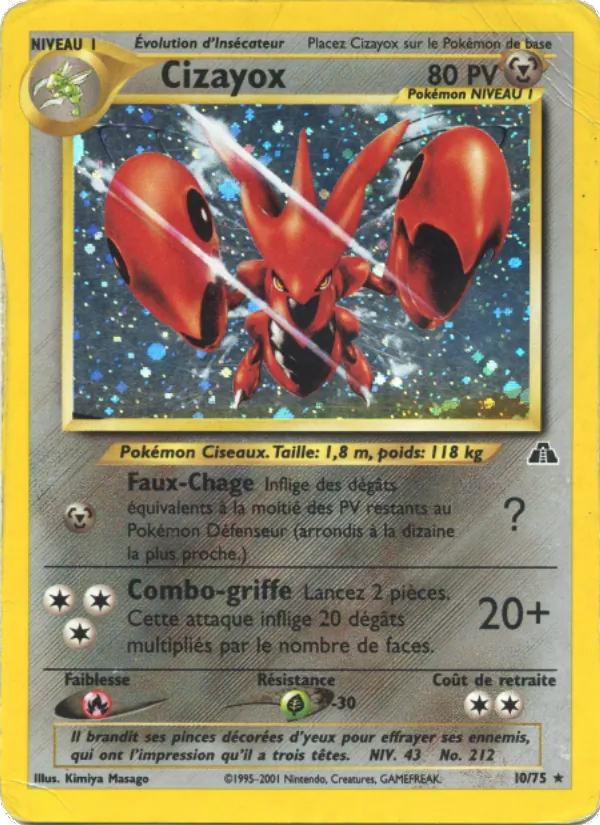 Carte Pokémon Cizayox de l'extension Neo Discovery