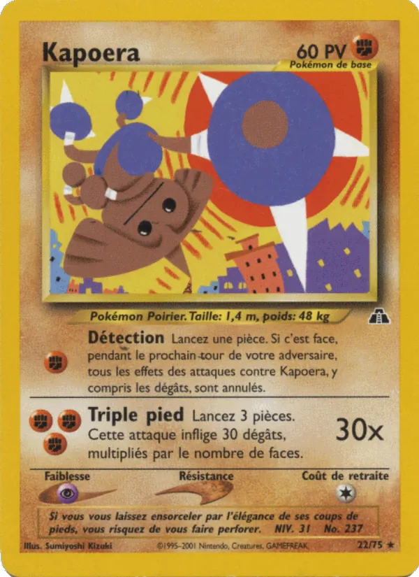 Carte Pokémon Kapoera de l'extension Neo Discovery