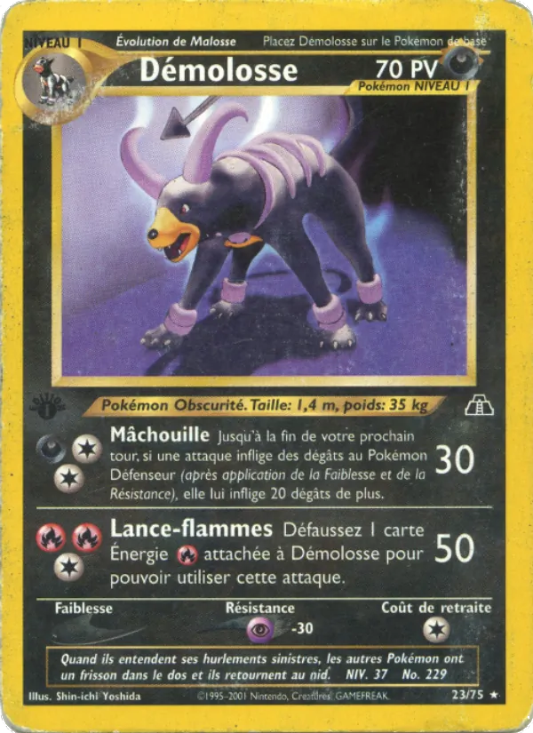 Carte Pokémon Démolosse de l'extension Neo Discovery