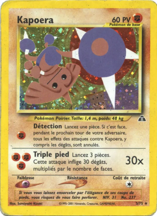 Carte Pokémon Kapoera de l'extension Neo Discovery