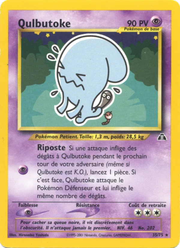 Carte Pokémon Qulbutoké de l'extension Neo Discovery