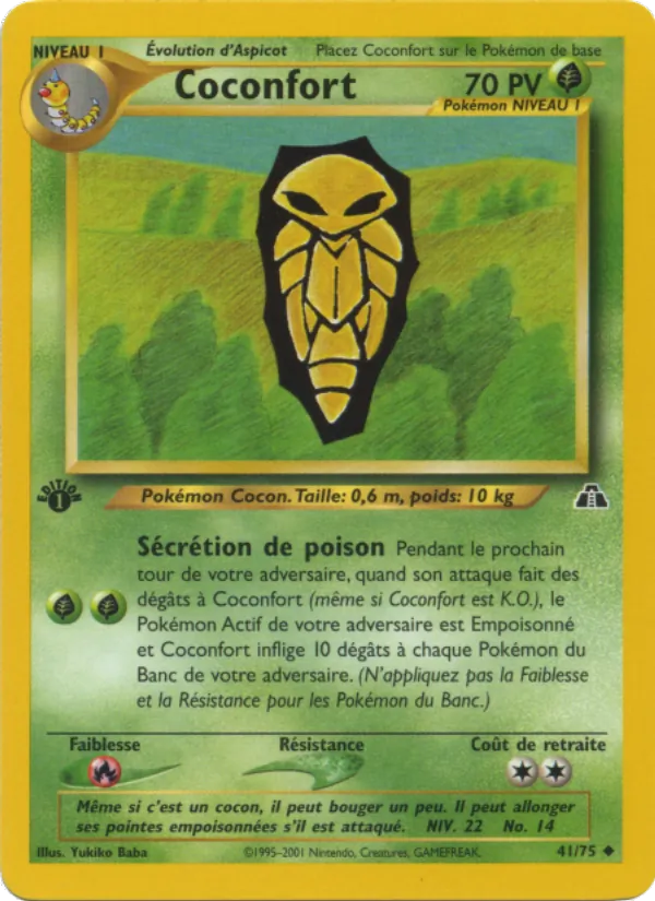 Carte Pokémon Coconfort de l'extension Neo Discovery
