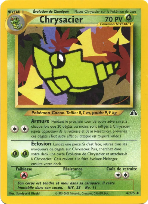 Carte Pokémon Chrysacier de l'extension Neo Discovery