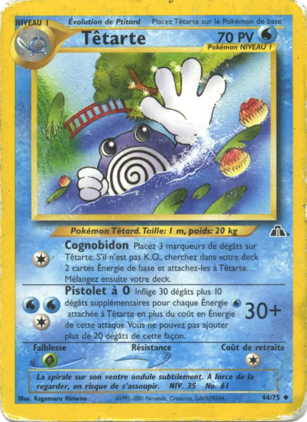 Carte Pokémon Têtarte de l'extension Neo Discovery
