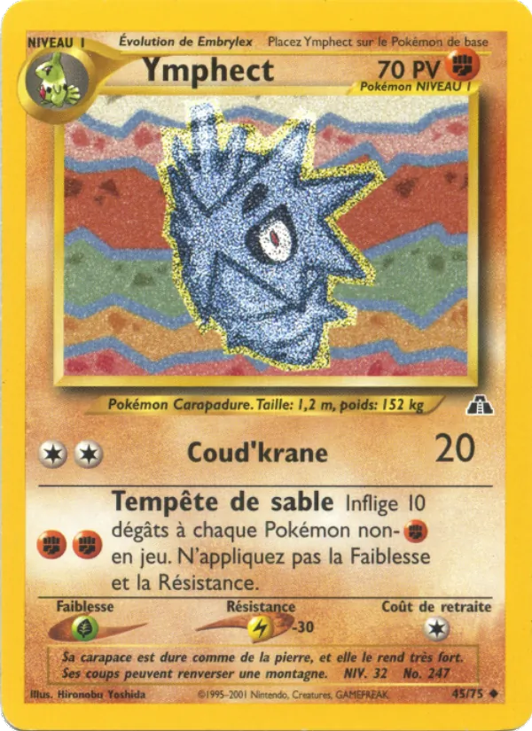 Carte Pokémon Ymphect de l'extension Neo Discovery