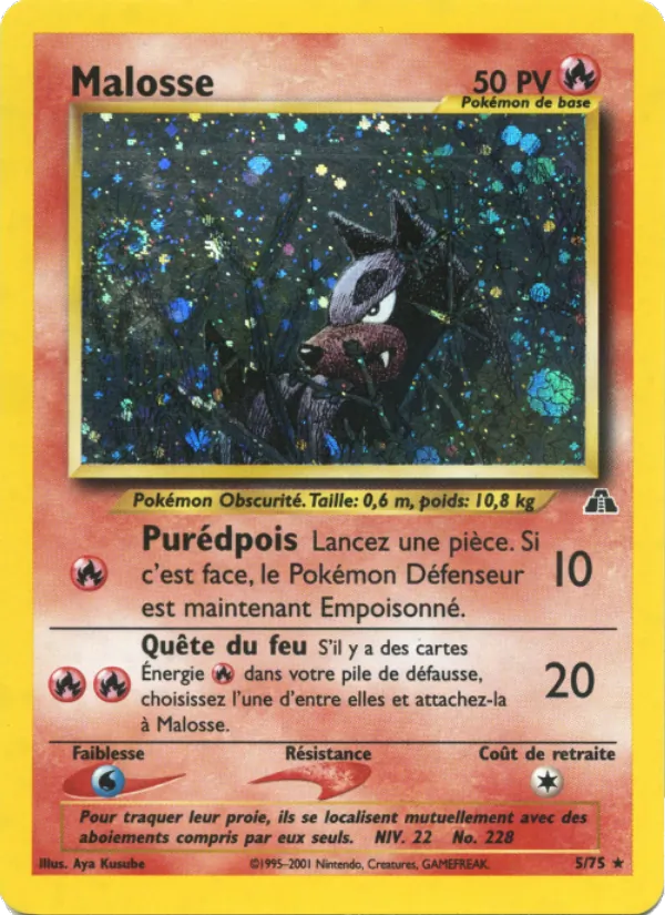 Carte Pokémon Malosse de l'extension Neo Discovery