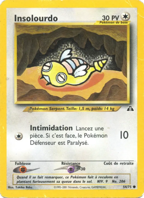 Carte Pokémon Insolourdo de l'extension Neo Discovery