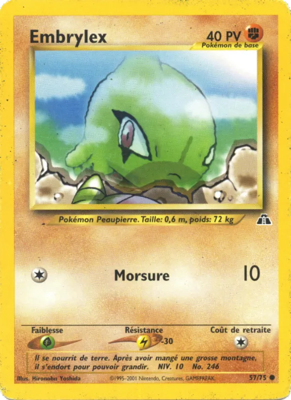 Carte Pokémon Embrylex de l'extension Neo Discovery