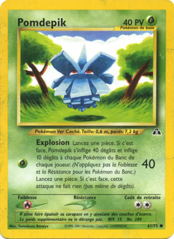 Carte Pokémon Pomdepik de l'extension Neo Discovery